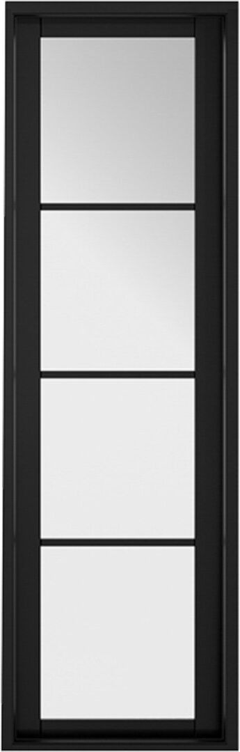 LPD Doors Soho Sidelight Pre-finished Black Doors 579 x 1981 Black 579mm x 1981mm