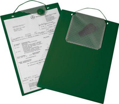 EICHNER Auftragstasche Magnetic, für DIN A4 Dokumente, Schlüsselfach, Magnetverschluss, Einreißschutz, grün, 10 Stück