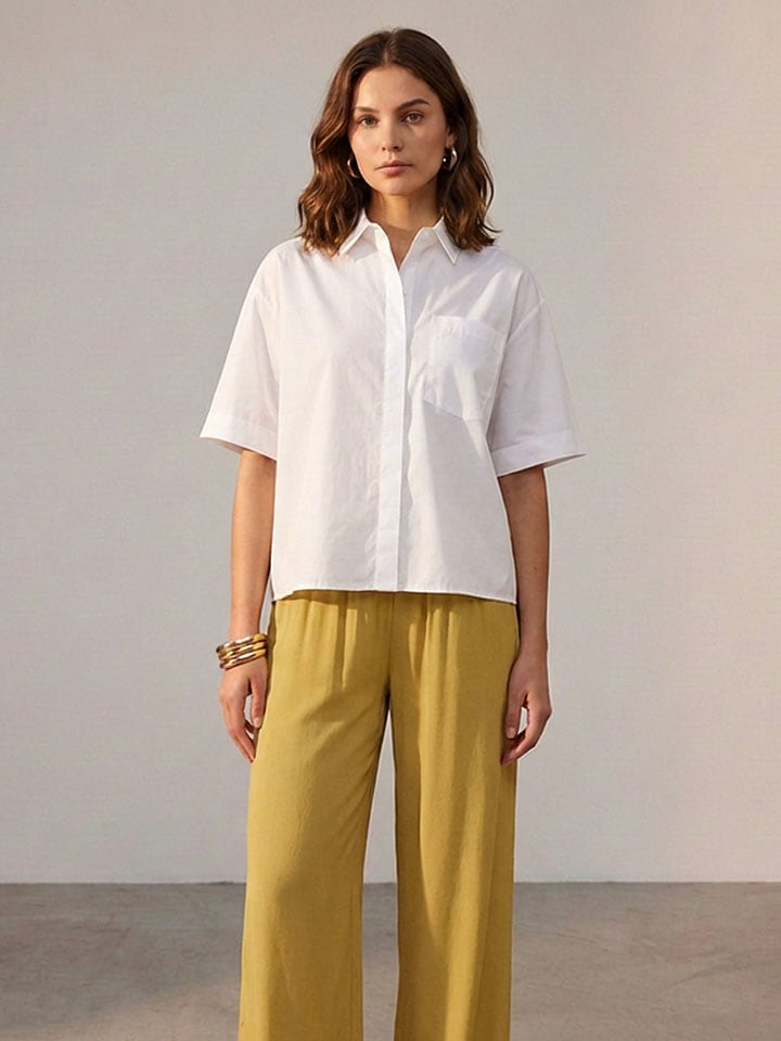 Sublevel Bluse in Weiß - M