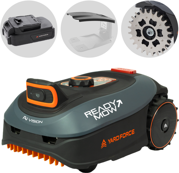 Yard Force i600 iVISION Drop & Go - Robot tondeuse - Sans installation