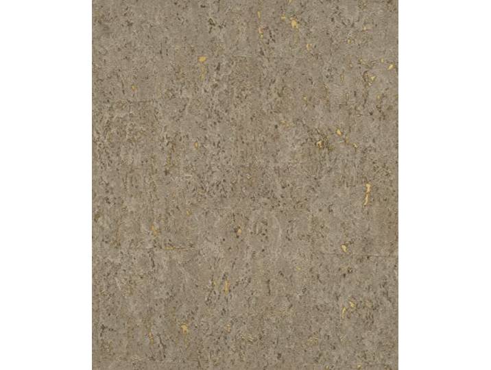 Rasch Tapete 538342 - Goldene Vliestapete mit Kork-Optik im industriellen Design aus der Kollektion Curiosity - 10,05m x 0,53m (LxB)