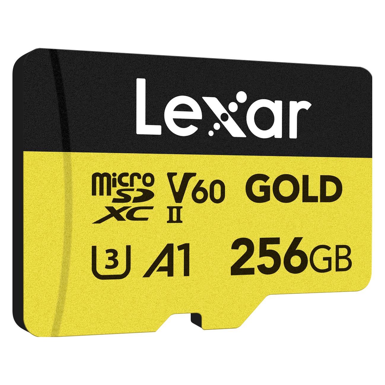 Lexar Professional GOLD UHS-II (256 GB, microSDXC, U3, UHS-II) (LMSGOLD256G-BNNNG)