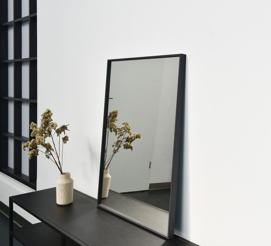 Nielsen Home nielsen Almeria Aluminium Wall Mirror Grey 70cm H x 50cm W