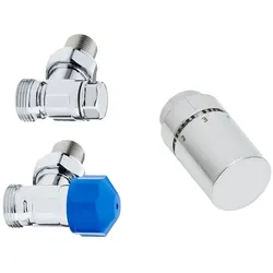 HSK Seitenanschluss Wand, Eckvariante Thermostat Set Eck (70470), 890824 890824