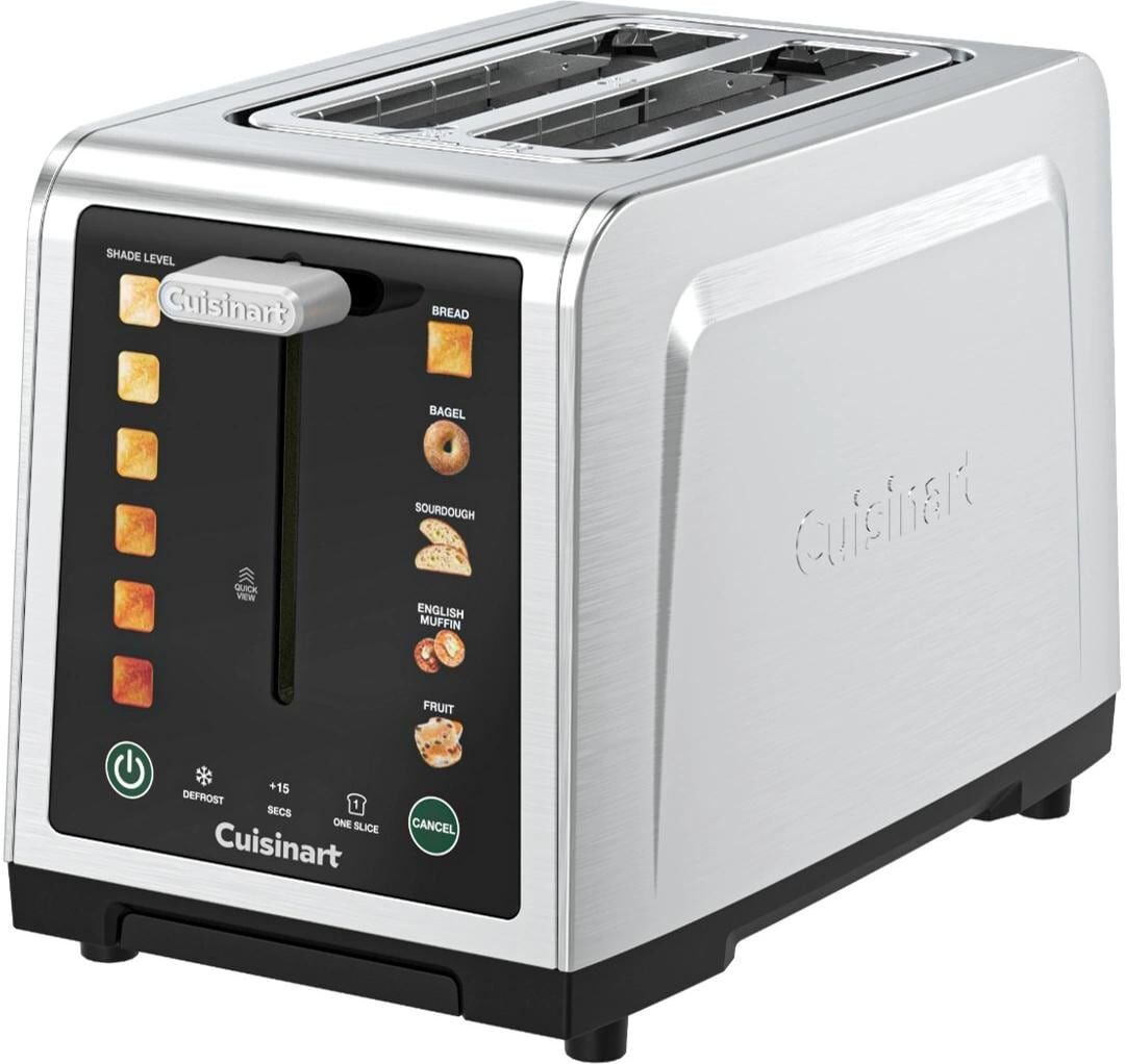 CUISINART Toaster "SimpliTouch Silber", silber, B:21,6cm H:26cm, Toaster, Toaster silber Einheitsgröße