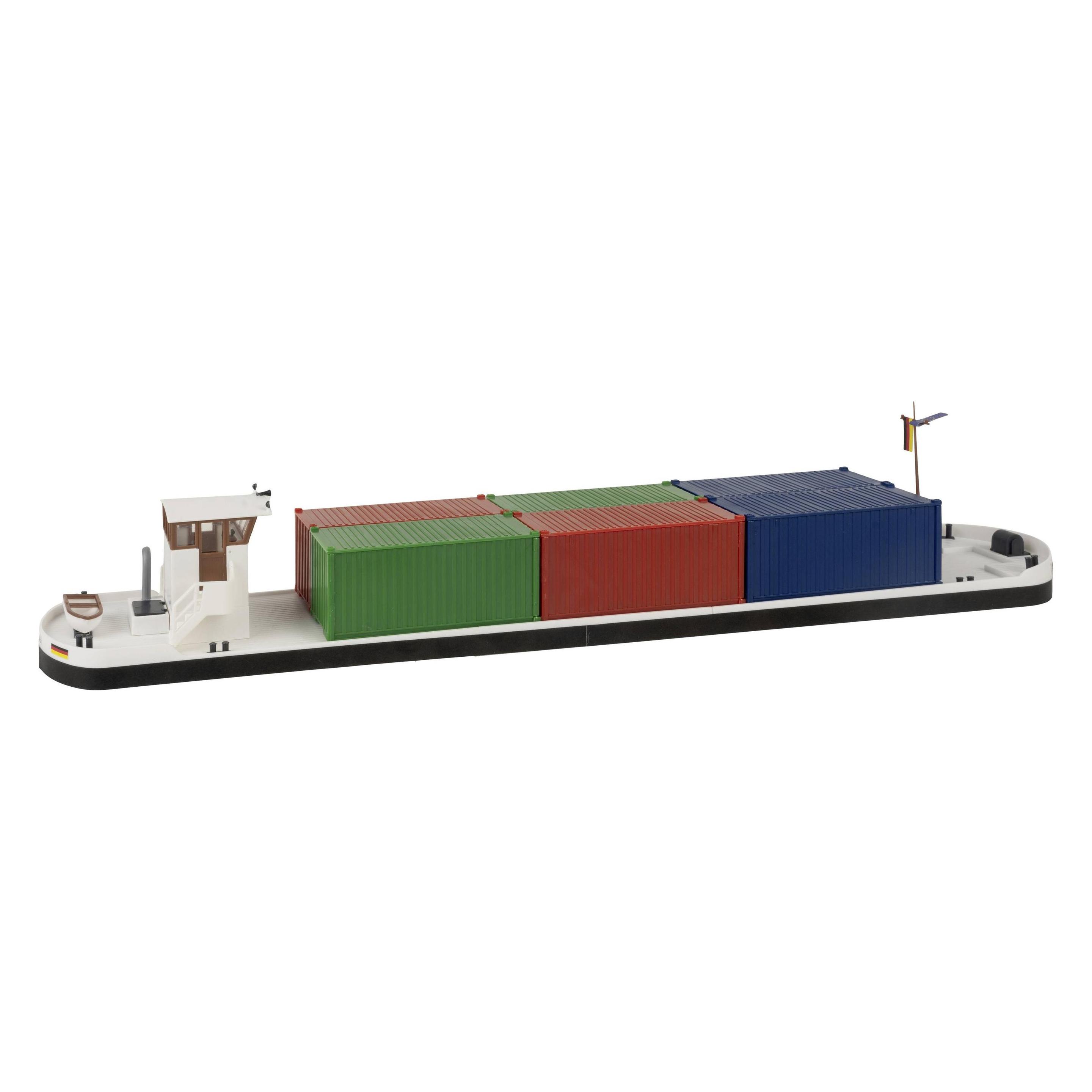 Faller Flussfrachter mit Containern (131013)