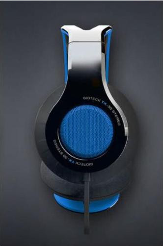 Gioteck TX-30 bekabelde auto-hoofdtelefoon zwart blauw