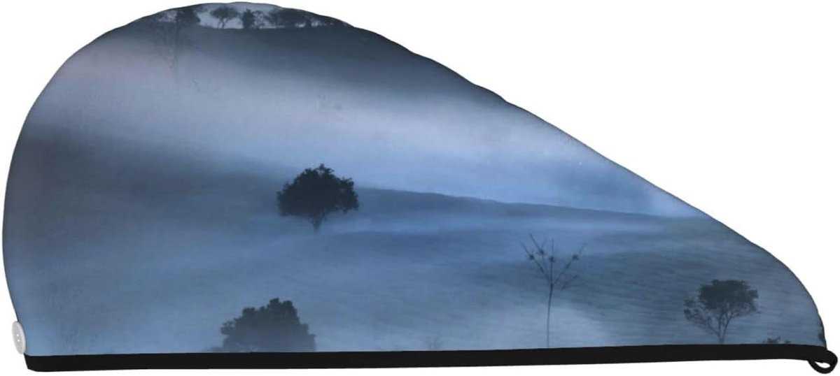 Super absorberende haarwikkel cap voor volwassenen - Zwart - 64 cm