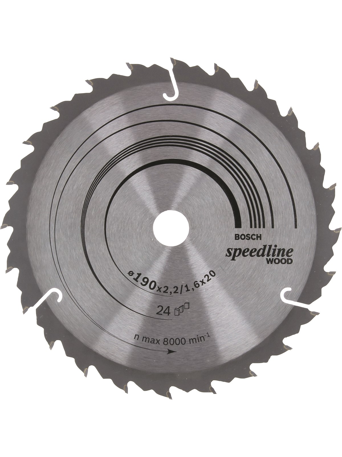 Bosch RUNDSAVKL SPEEDLINE WOOD 190X20MM 24T