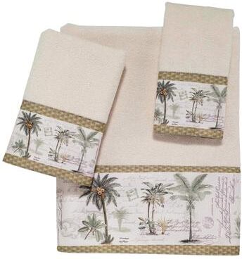 Avanti Linens Avanti Colony Palm 3-Piece Towel Set - Towel 3pc Set - B/H/FT
