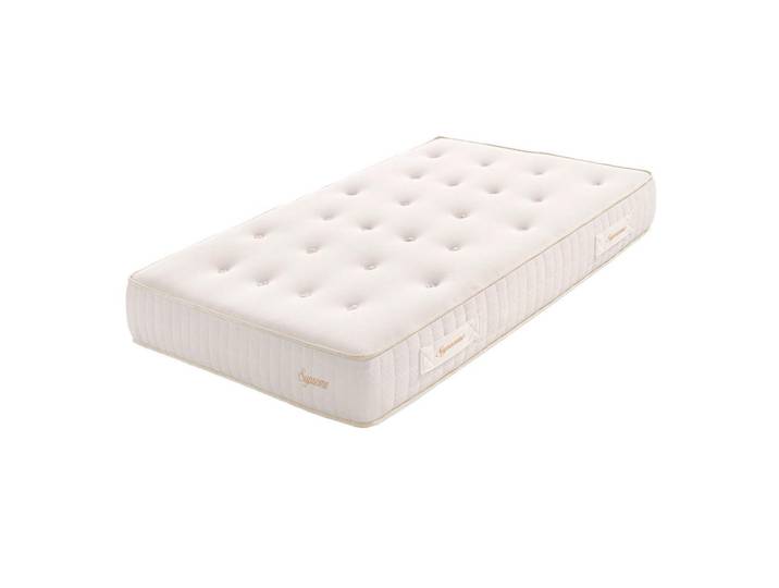 Moonia Matratze Supreme Taschenferekerne, 90x190cm - Härtegrad H3/H4, Beige, Rechteckig, 90x190 cm, Schlafzimmer, Matratzen, Taschenfederkernmatratzen