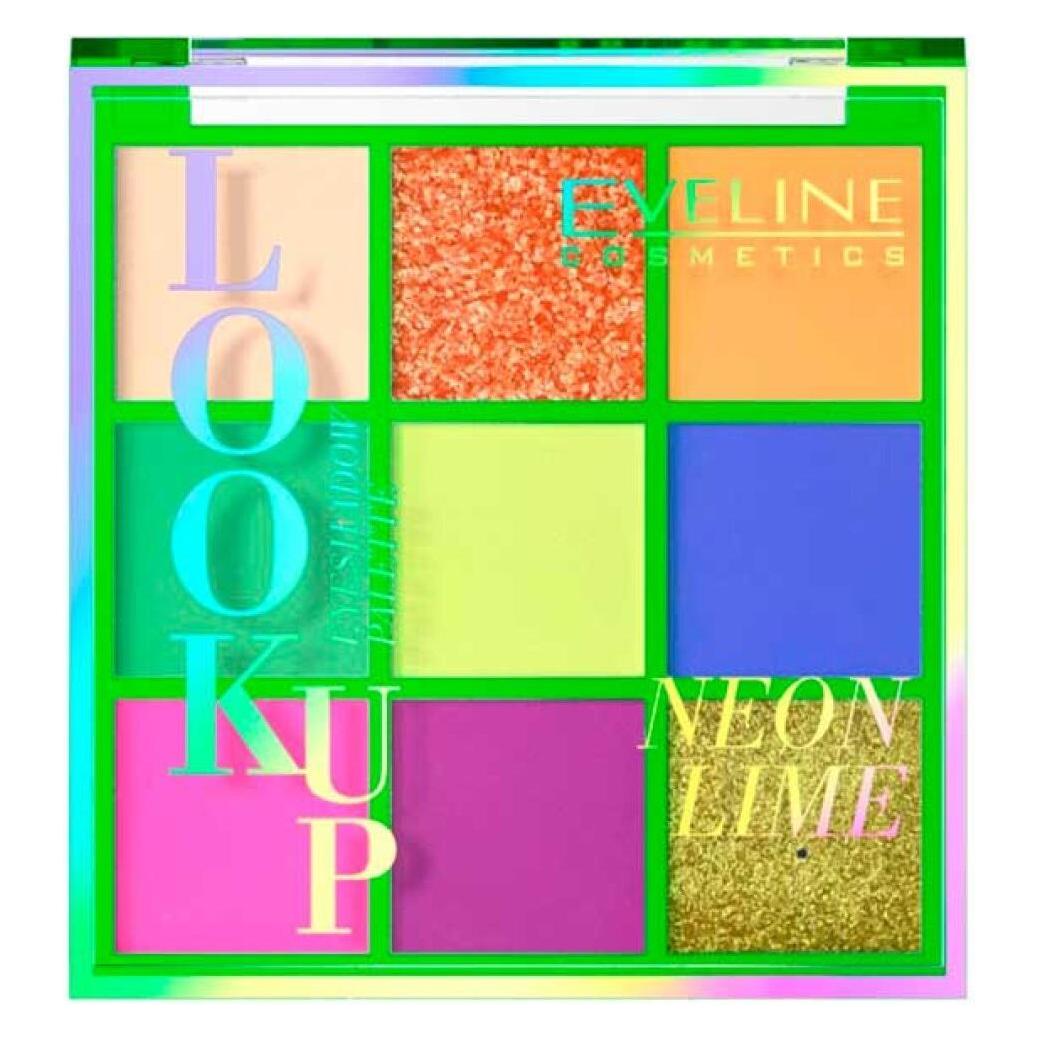 Eveline Look Up Neon Lime Palette 9 Eye Shadows 10.8G (Neon Lime) (5903416037934)