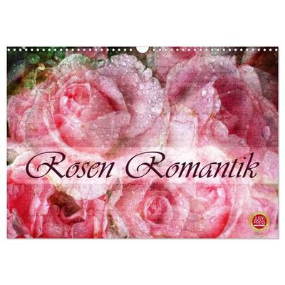 Rosen Romantik (Wandkalender 2027 DIN A3 quer), CALVENDO Monatskalender