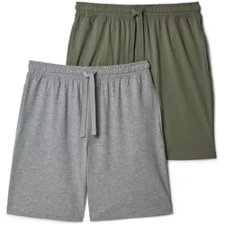 Tchibo - 2 Pyjamashorts - Herren - Gr. XXL - hellgrau