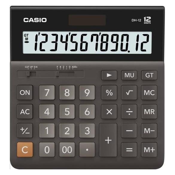 Casio Desktop calculator DH-12, 151 x 159 x 28.5 mm (Batteriebetrieb) (WIKR-1012387)