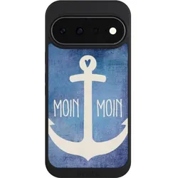 Nivocase Handyhülle für Google Pixel 11 Hülle NIVOpure Case Schwarz Anker Blau maritim (Google Pixel 11), Smartphone Hülle, Blau, Schwarz