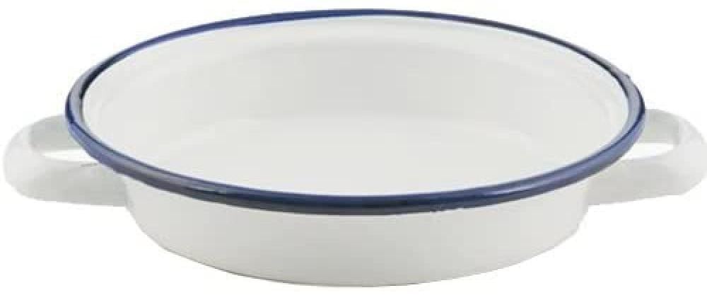 Dripio Eierschaal van staal, 16 cm, wit/blauw, vaatwasmachinebestendig