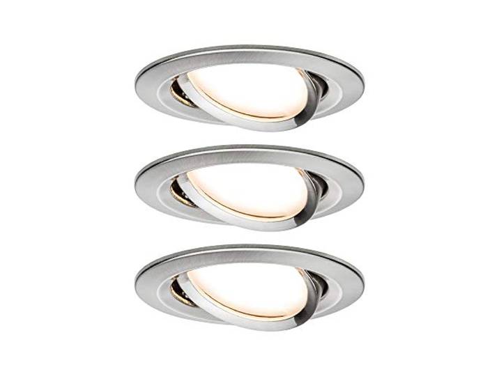 Paulmann 92959 SmartHome Zigbee Einbauleuchten-Set LED Coin Nova Plus 3x6,5W dimmbar Eisen gebürstet