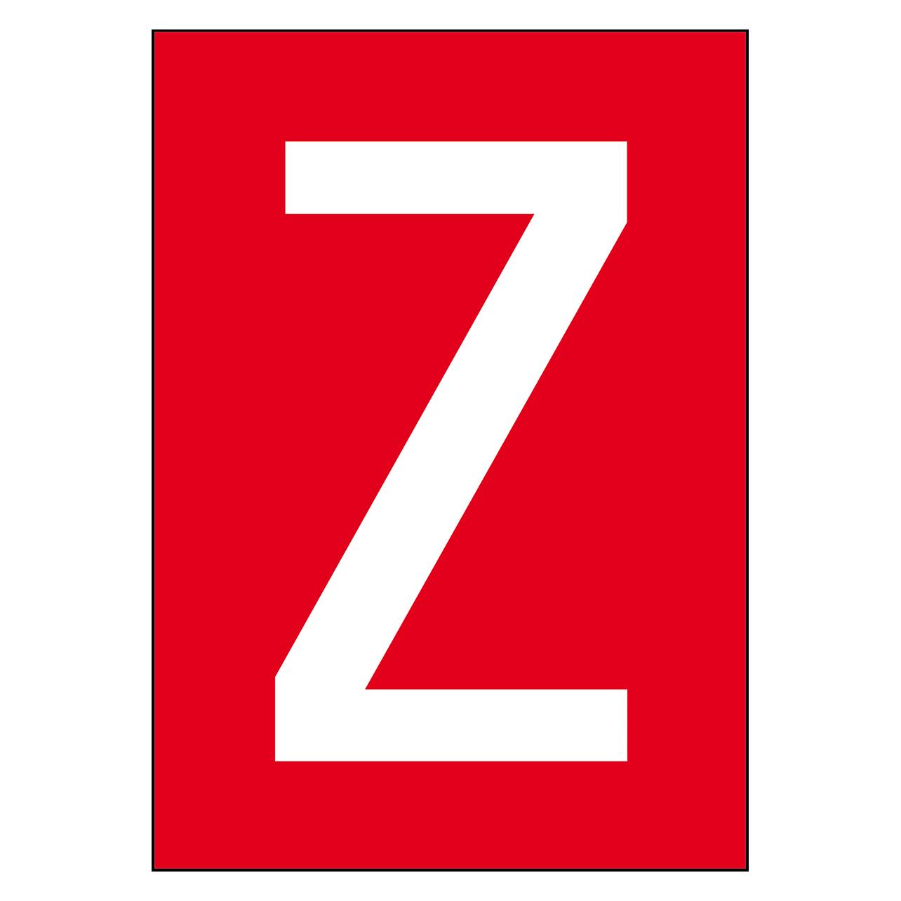 Brady A4-Etiketten mit Zahlen und Buchstaben (NL859A4RD-Z)