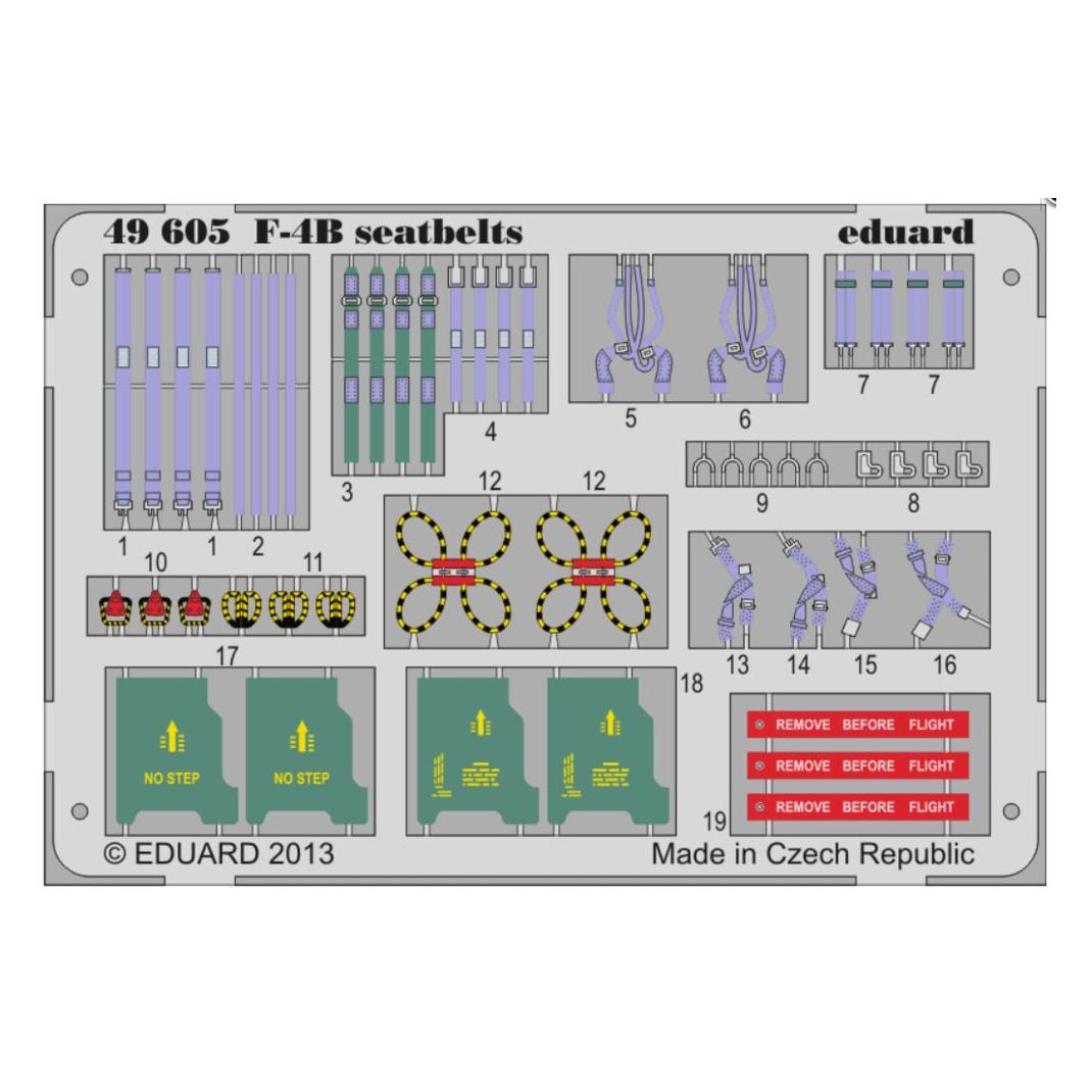 Eduard F-4B seatbelts for Academy (49605)