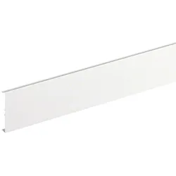 Hager BRAP08029016 Brüstungskanal-Oberteil aus Aluminium natureloxiert zu BRAP 80mm verkehrsweiß  - 2 Meter