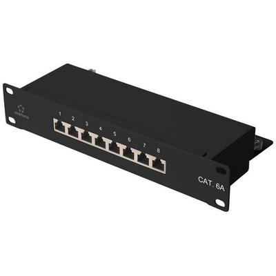 Renkforce RF-4870828 8 Port Netzwerk-Patchpanel 254mm (10') CAT 6a 1 HE Bestückt