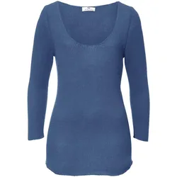 Pullover aus 100% Premium-Kaschmir Peter Hahn blau, 42