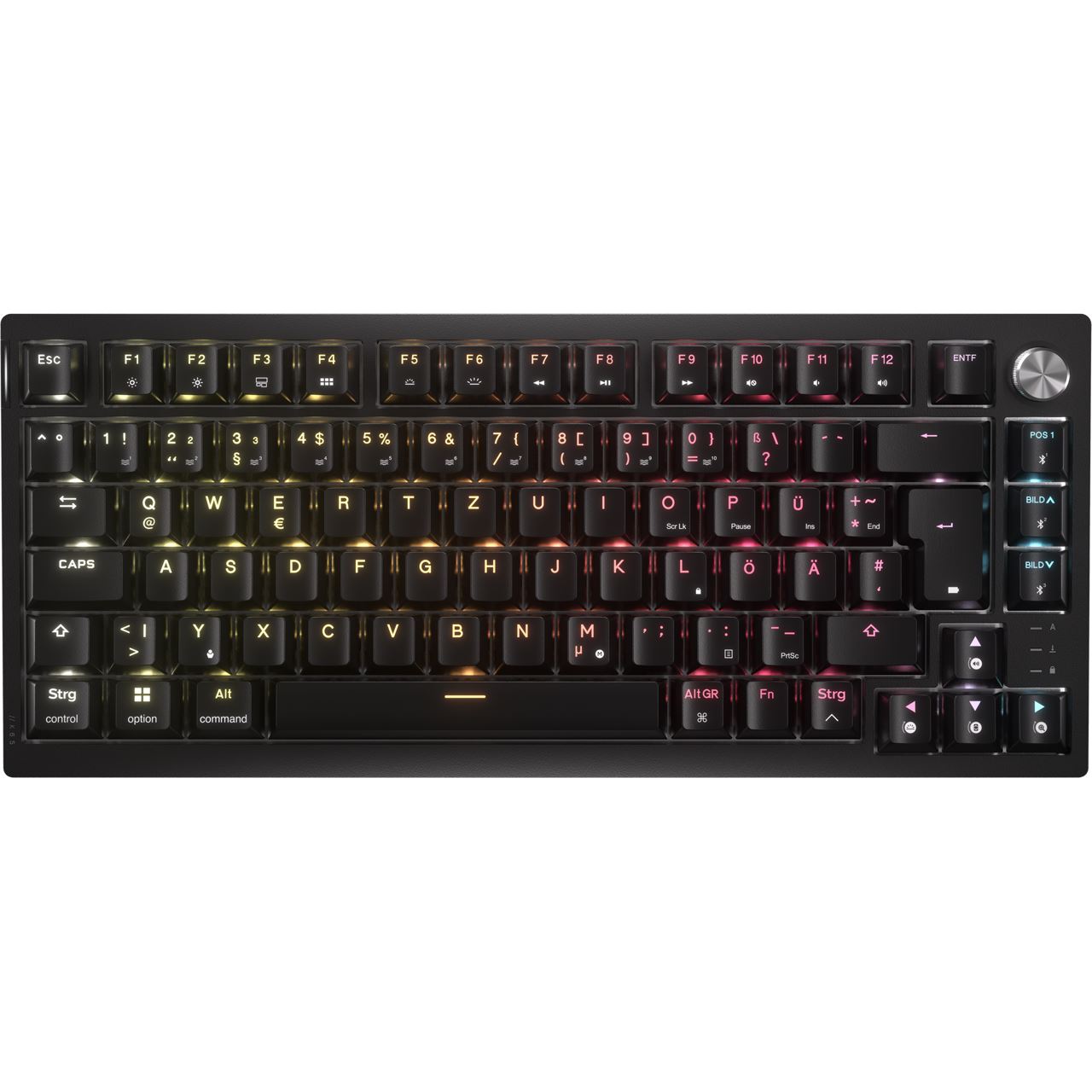 Corsair K65 Plus MLX USB und Bluetooth Deutsch schwarz (kabellos)