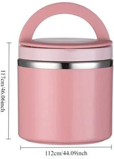 Multicon Wholesale Hub Stainless Steel Food Thermos, Thermal Jar For Soup And Gruel, Portable Drink Cup pink 630ml