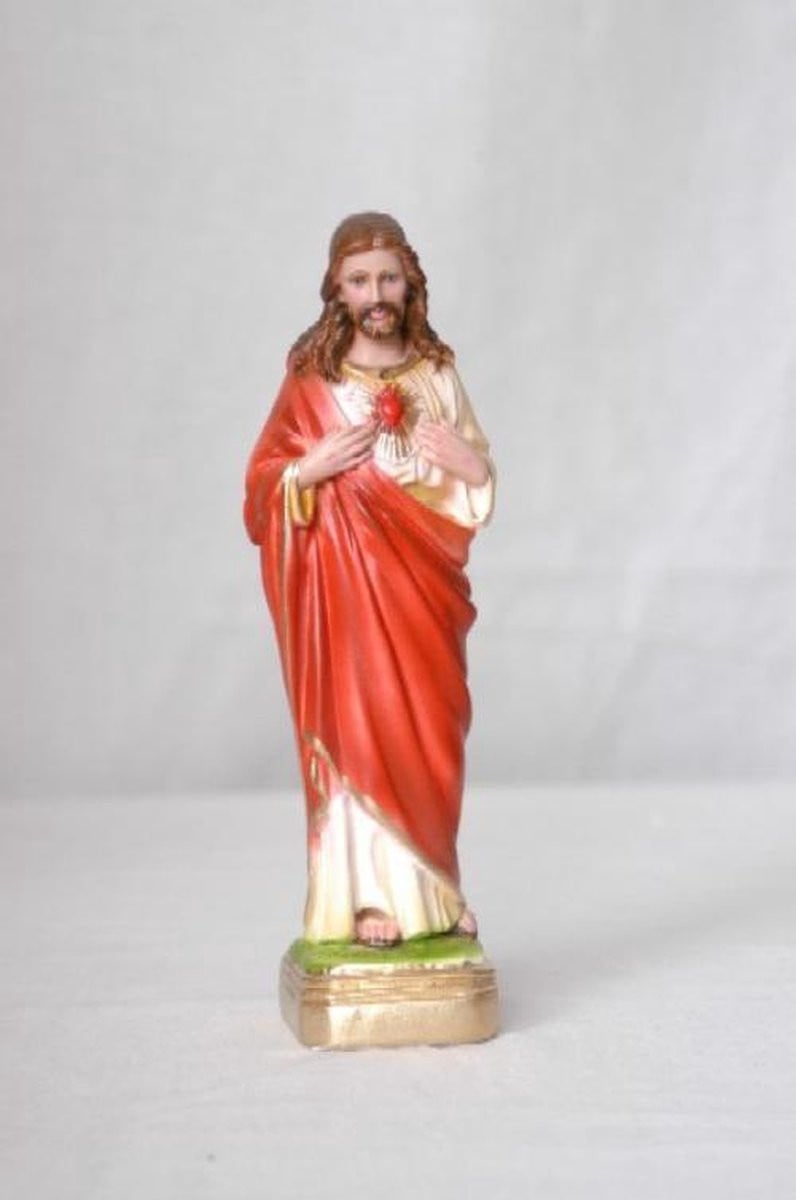 Beeld Heilig Hart Jezus voor op tafel