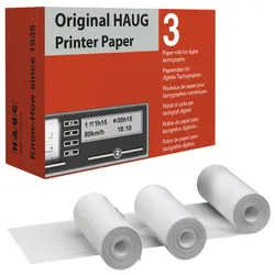 HAUG Thermorollen für digitale Tachographen Original 5,70 cm x 8 m