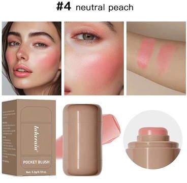 Inspired Finds GlowTint 3 In 1 Blush Stick Moisturizing Lip And Cheek Tint With Glossy Finish neutral Pink