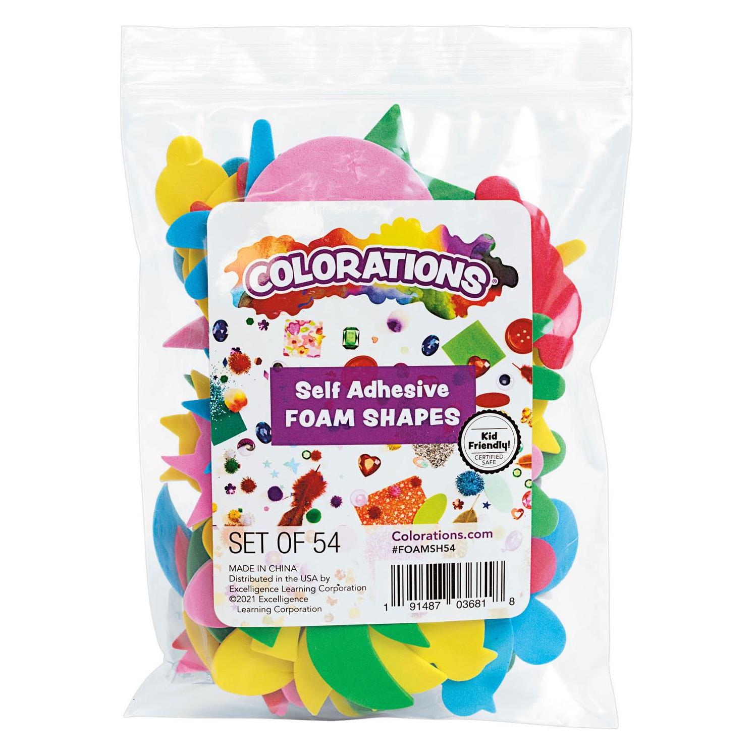 Colorations Colorationen - Klebeschaum-Formen, 54 Stück. (35928457)