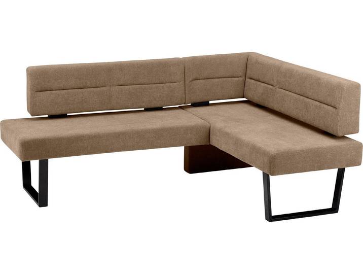 massivline&more Eckbank, modernes Design, Gestell aus massivem Metall