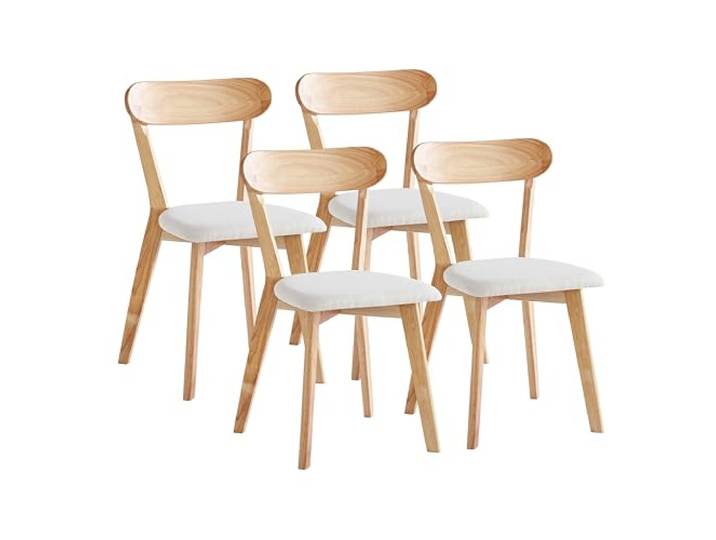 paonne Esszimmerstühle 4er Set Massivholzstuhl für Esstisch Küche Wohnung 4er-Set