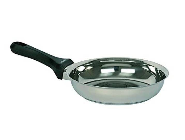 Kelomat, 1816-351, Bratpfanne GRILLMEISTER, rund, Durchmesser 28 cm, Schmorpfanne, Edelstahl, Deckel OPTIONAL erhältlich