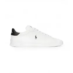 Polo Ralph Lauren für Herren. 809829824005 Heritage Athletic Schuhe weiß (46), Leder, Wohnung, Schnürsenkel, Lässig