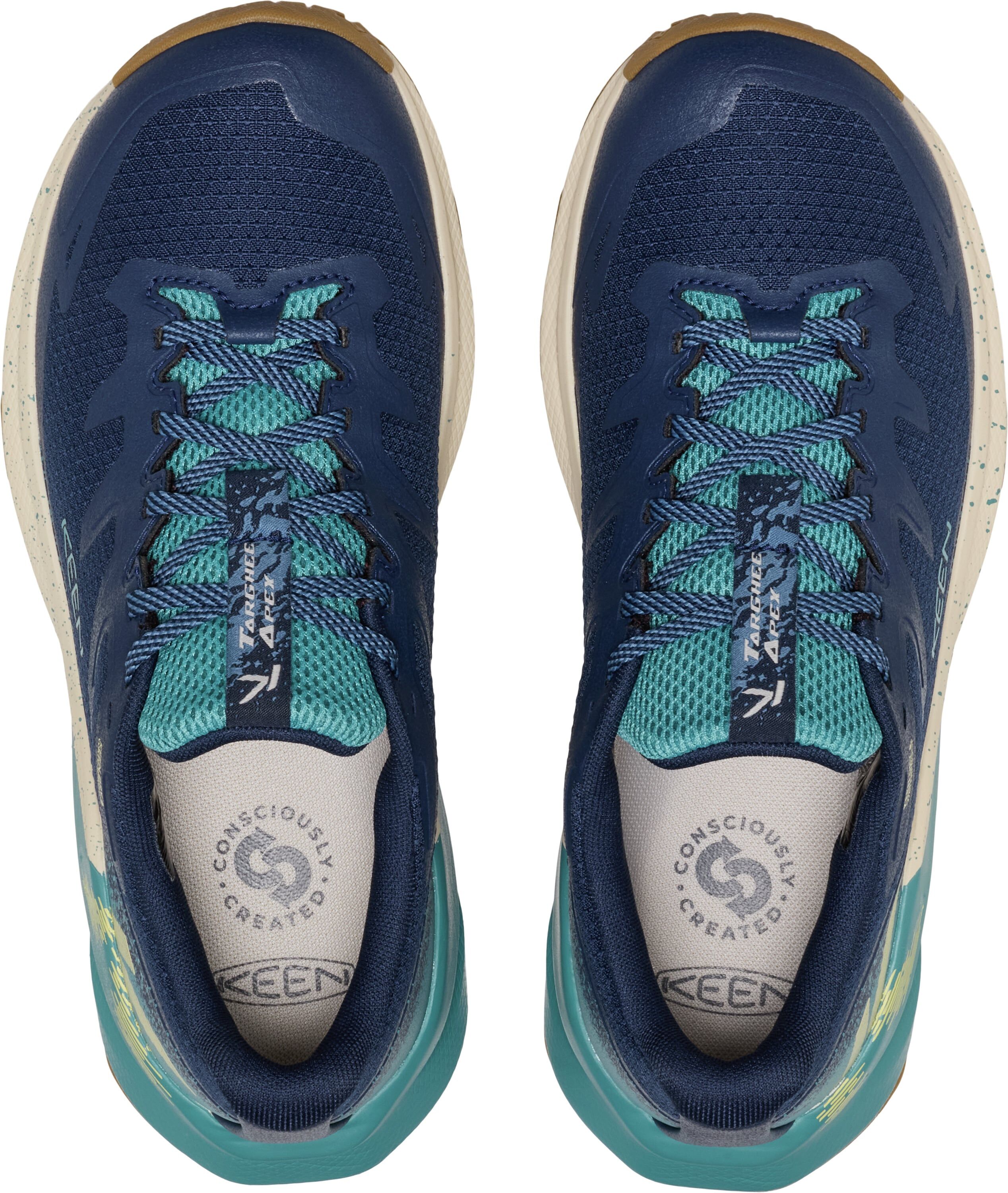 Wanderschuh KEEN "TARGHEE APEX WP", Damen, Gr. 38,5, Synthetik, naval academy, brittany blau, Schuhe Wanderschuh, wasserdicht, atmungsaktiv naval academy, brittany blau 38,5, Synthetik