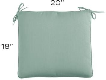 Replacement Chair Cushion - 20x18 - Box Edge, Montrose Taupe - Ballard Designs