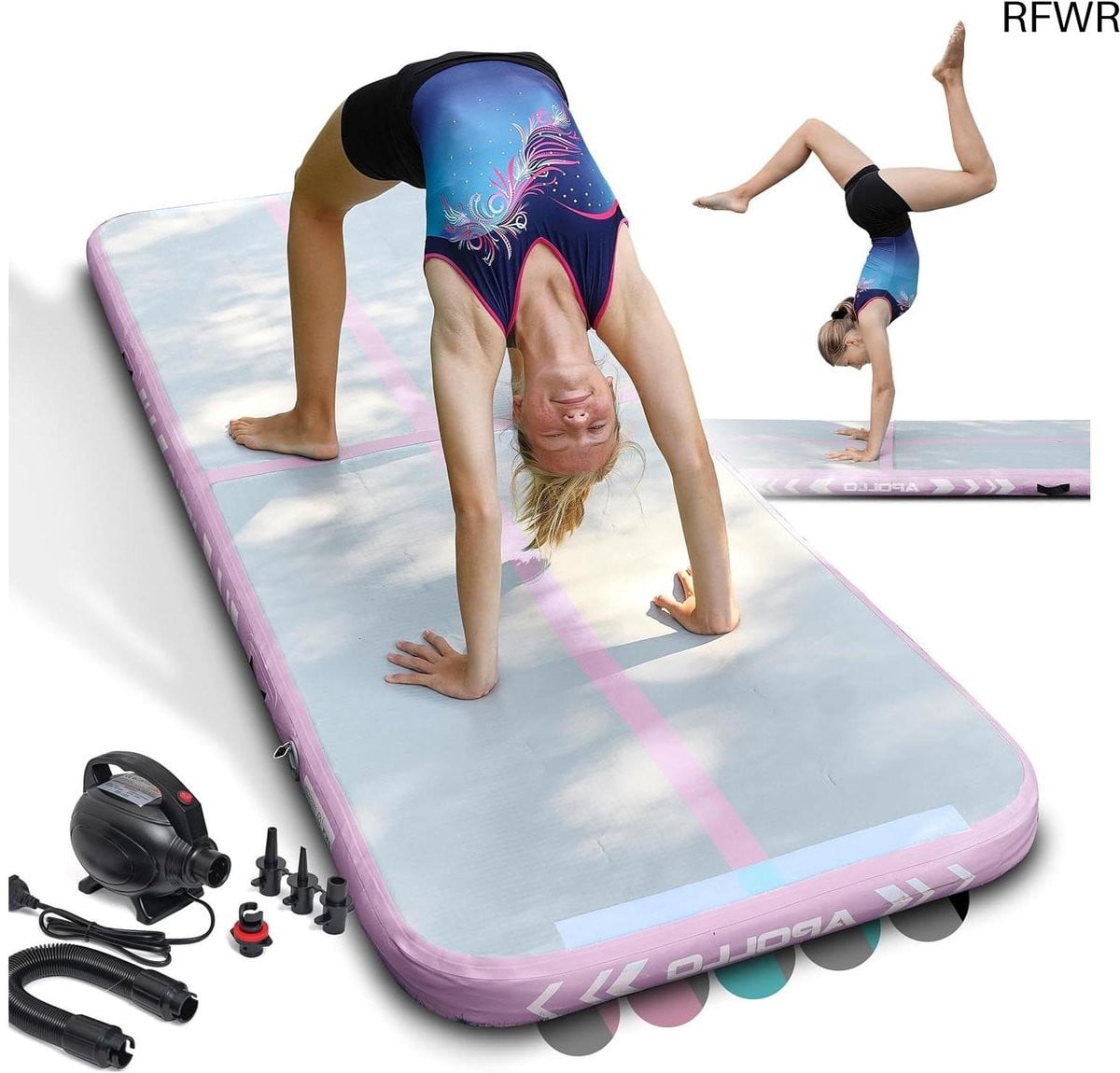 RFWR Luchtvolgmat voor gymnastiek en sport - Opblaasbare turnmat