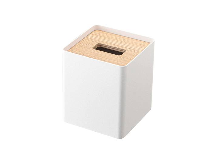 Papiertuchbox YAMAZAKI, weiss (weiß), B:13cm H:15,5cm, Aufbewahrungsboxen, Papiertuchbox