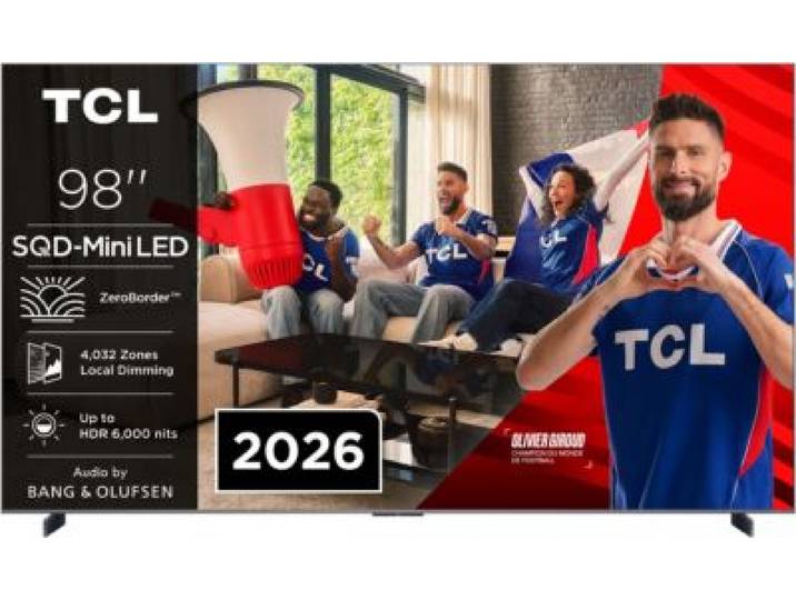 Tcl - Tv Mini Led 98c89l (2026) 98 (248 Cm) - 144hz, Google Tv, Système Sonore Bang & Olufsen