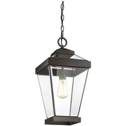 Elstead Lighting, Deckenleuchte, Ravine Aussen-Hängeleuchte E27 51cm Westliche Bronze (E27)
