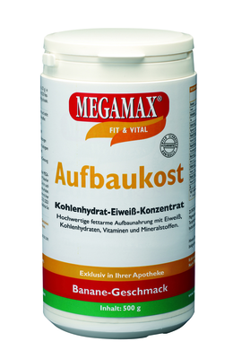 Megamax B.V. MEGAMAX Aufbaukost Banane Pulver 500 g 03246552