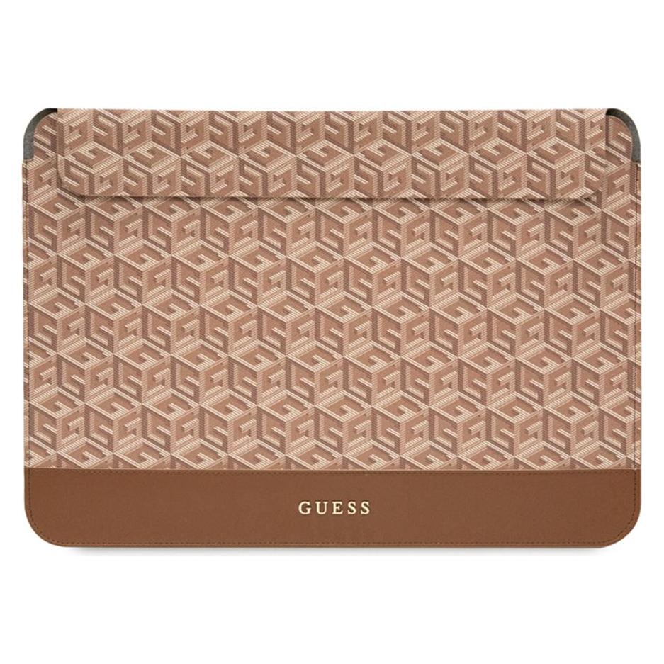 Guess Sleeve GUCS14HGCFSEW 14" brązowy/brown GCube Stripes (14") (GUE002881-0)
