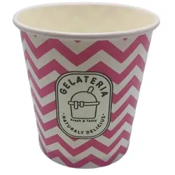 1000 Eisbecher Dessertbecher 300 ml Ø 88 x 94 mm Neutralmotiv "GELATERIA"