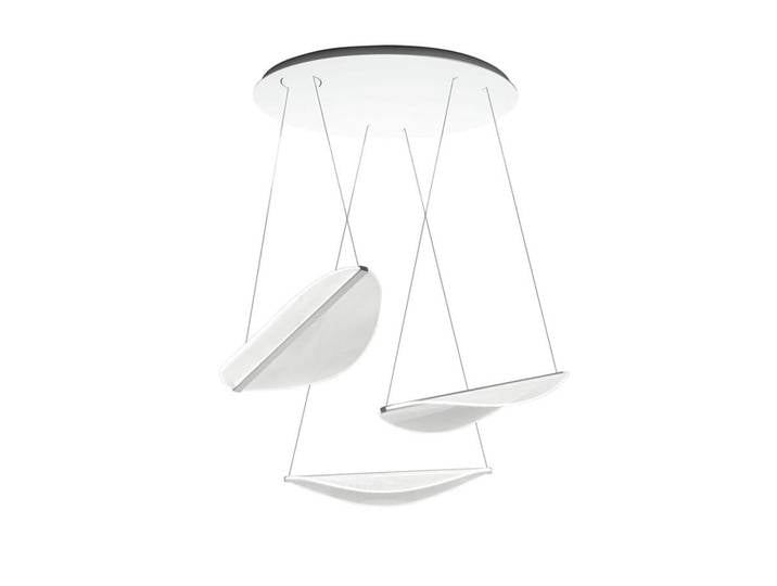 STILNOVO lampe à suspension DIPHY 8168 (Blanc - PMMA et aluminum)