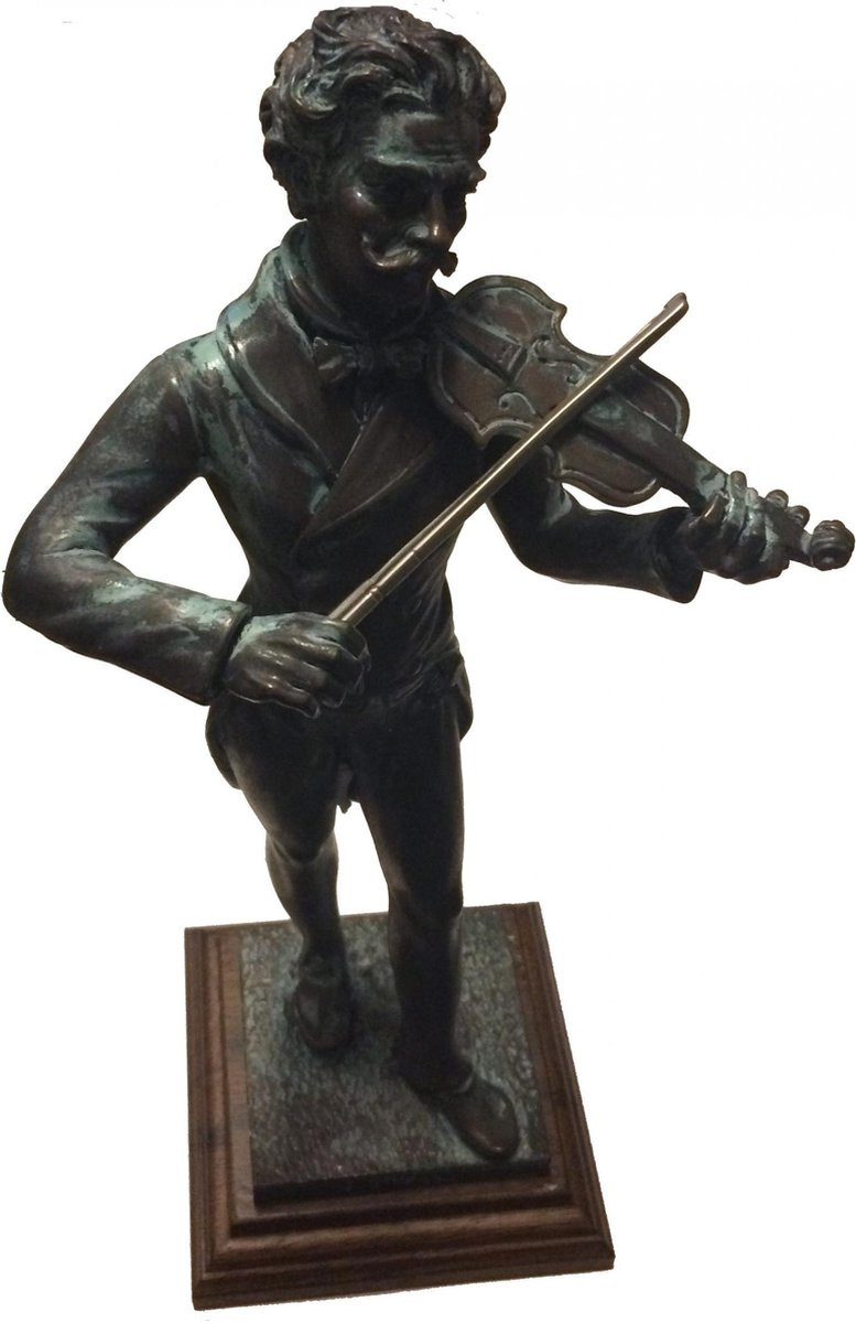 Johann Strauss Standbeeld met Bronsafwerking, 27 cm