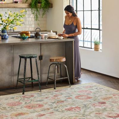 Padma Lakshmi x Rugs USA Padma Lakshmi Sufi Hand-Tufted Floral Motif Wool-Blend Rug