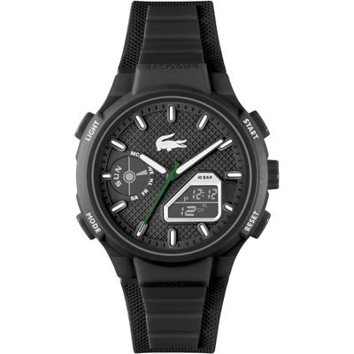 Chronograph LACOSTE "LC33", schwarz, Armbanduhren, Herren, Chronograph, Armbanduhr, Quarzuhr, Herren, analog, digital, Stoppfunktion